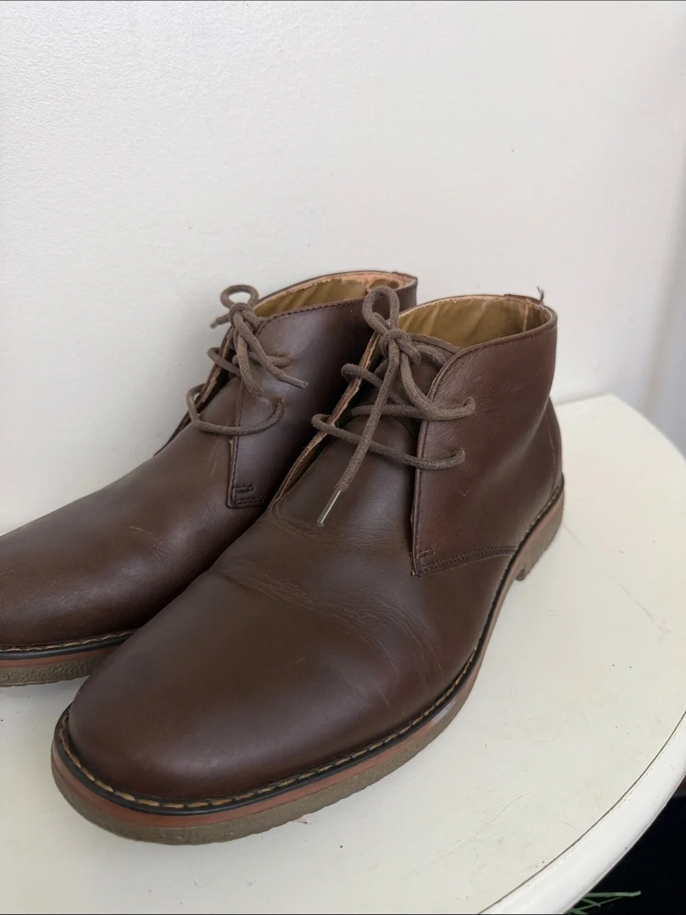 St. John's Bay Brown Leather Chukka Boots